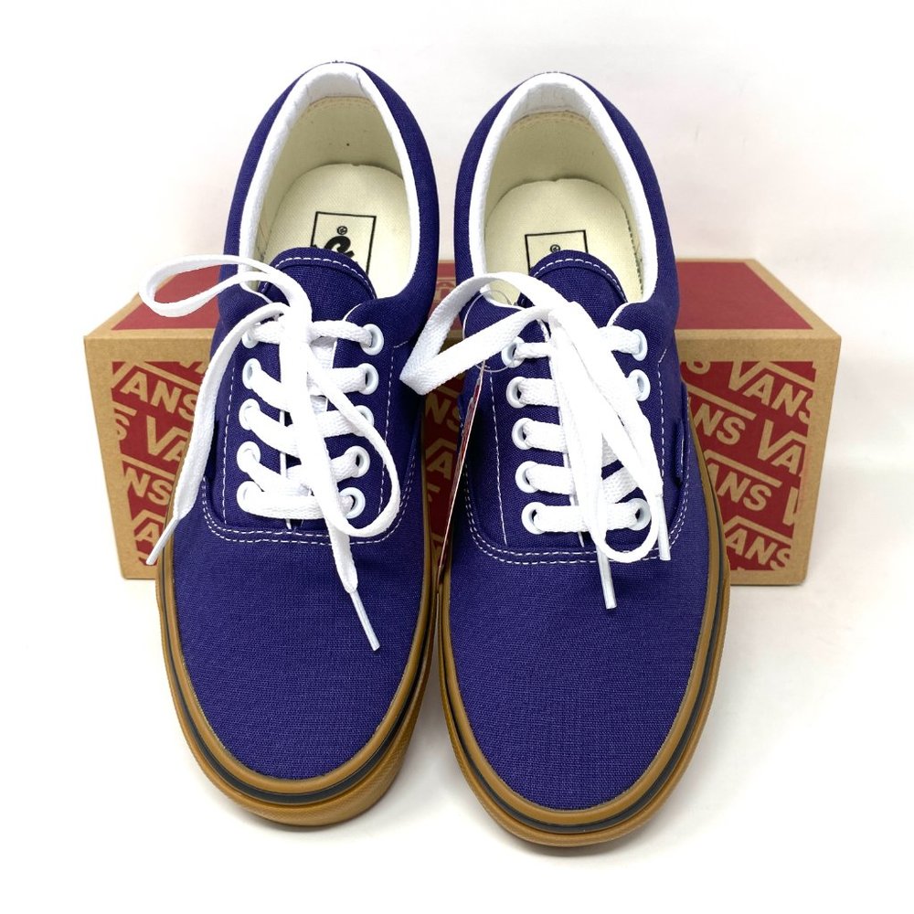 💖MEGA SALE💖Vans Era Low  Skate Casual Blue Brown  Women's  Canvas VN0A54F19LZ - Picture 4 of 11